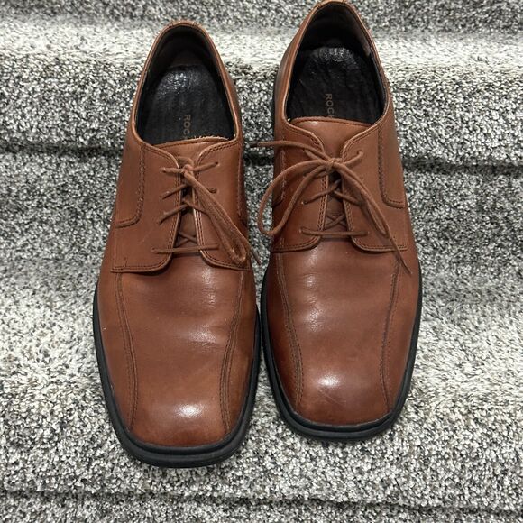 Rockport Other - Mens Casual Brown Lace up Leather Rockport Shoes - Size 12